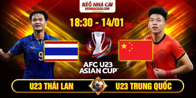 Soi Kèo U23 Thái Lan Vs U23 Trung Quốc 18h30 14/1 - U23 Châu Á